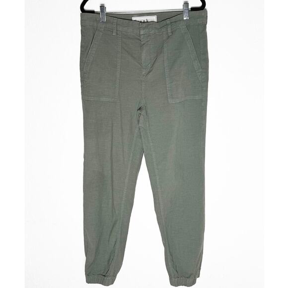 Frank & Eileen Women's Jameson Utility Jogger Cotton High Rise Tapered Pants 8 - Picture 4 of 11